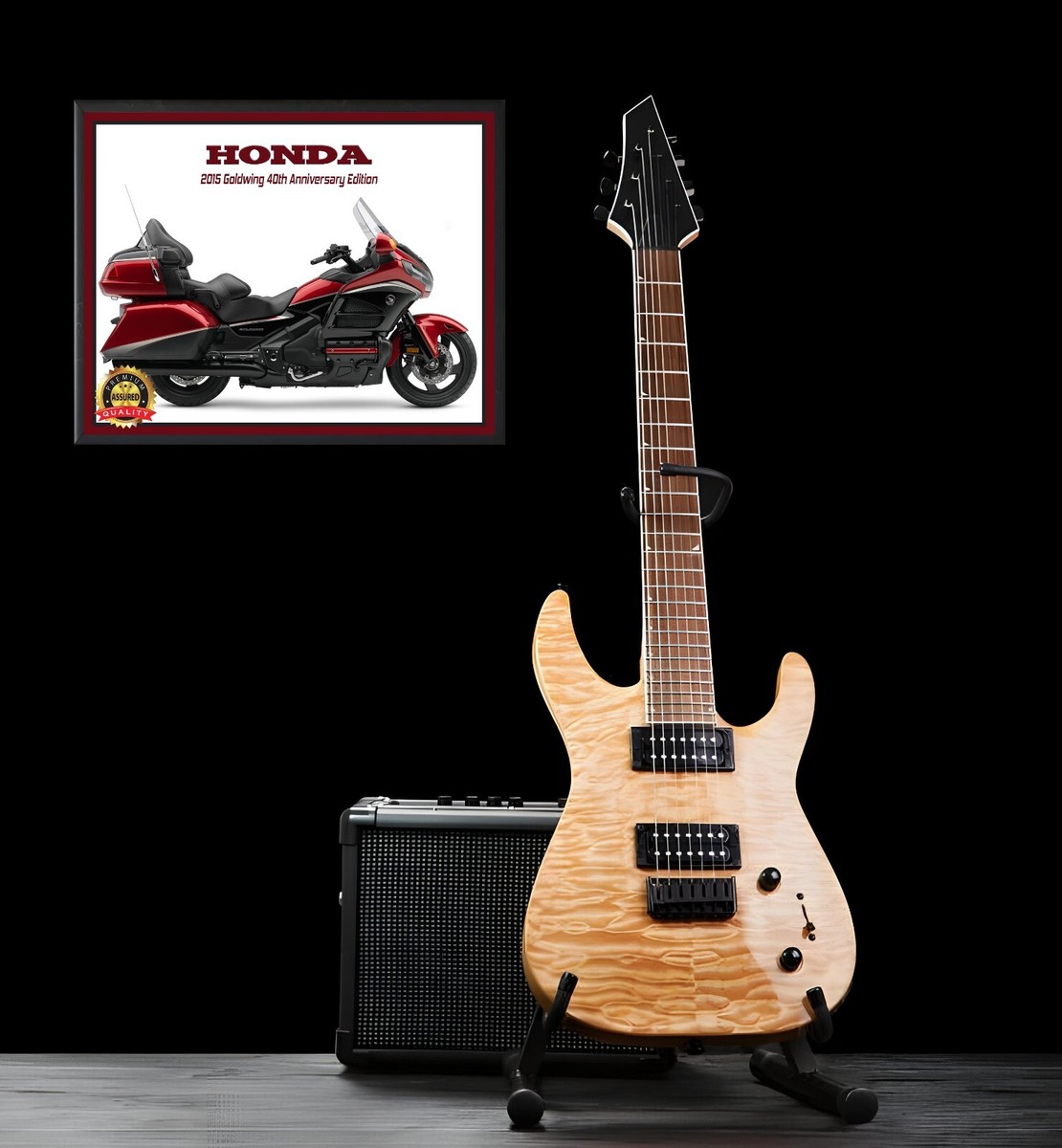 Honda Goldwing 40th Anniversary Motorcycle 2015 Metal Sign