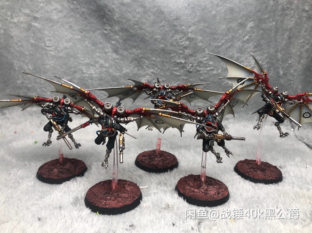 Warhammer 40k Adeptus Mechanicus Pteraxii Skystalkers Sterylizors Painted Miniatures