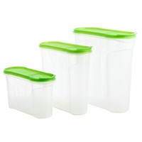 3Er Set Vorratsdosen 1-4L Frischhaltedose SchüTtdose Streudose VorratsbehäLter