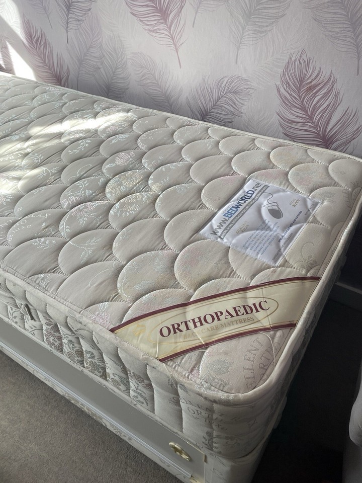 Small Single Divan Bed With Sliding Storage eBay