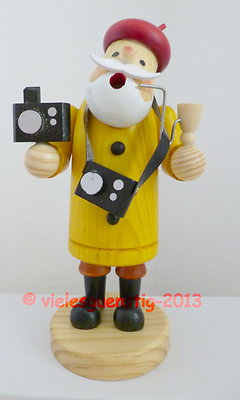 Räuchermann Räucherfigur Fotograf Photograph Weihnachten Deko
