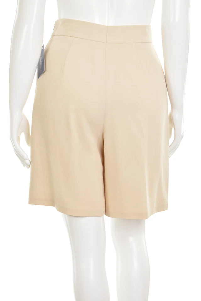 Pantalones Cortos para Caminar Escada Margaretha Ley Marfil Cintura Alta Lana talla 40 DE/10 EE. UU. Foto 3 de 3