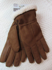ISOTONER SIZE S/M GLOVES COGNAC FLEECE LINED ECO COMFORT SMART DRI SMART TOUCH