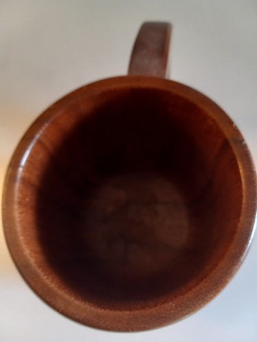 Taza Tiki God vintage de madera tallada de Hawaii 5" - Imagen 5 de 6
