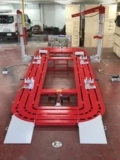 NEW 18 FEET AUTO BODY FRAME MACHINE WITH TOOLS CART AND TOOL AND CLAMPS