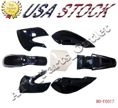 Plastic Fender Fairing Kawasaki KLX110 KLX 110 KX 65 DRZ 110 Suzuki RM65 Black