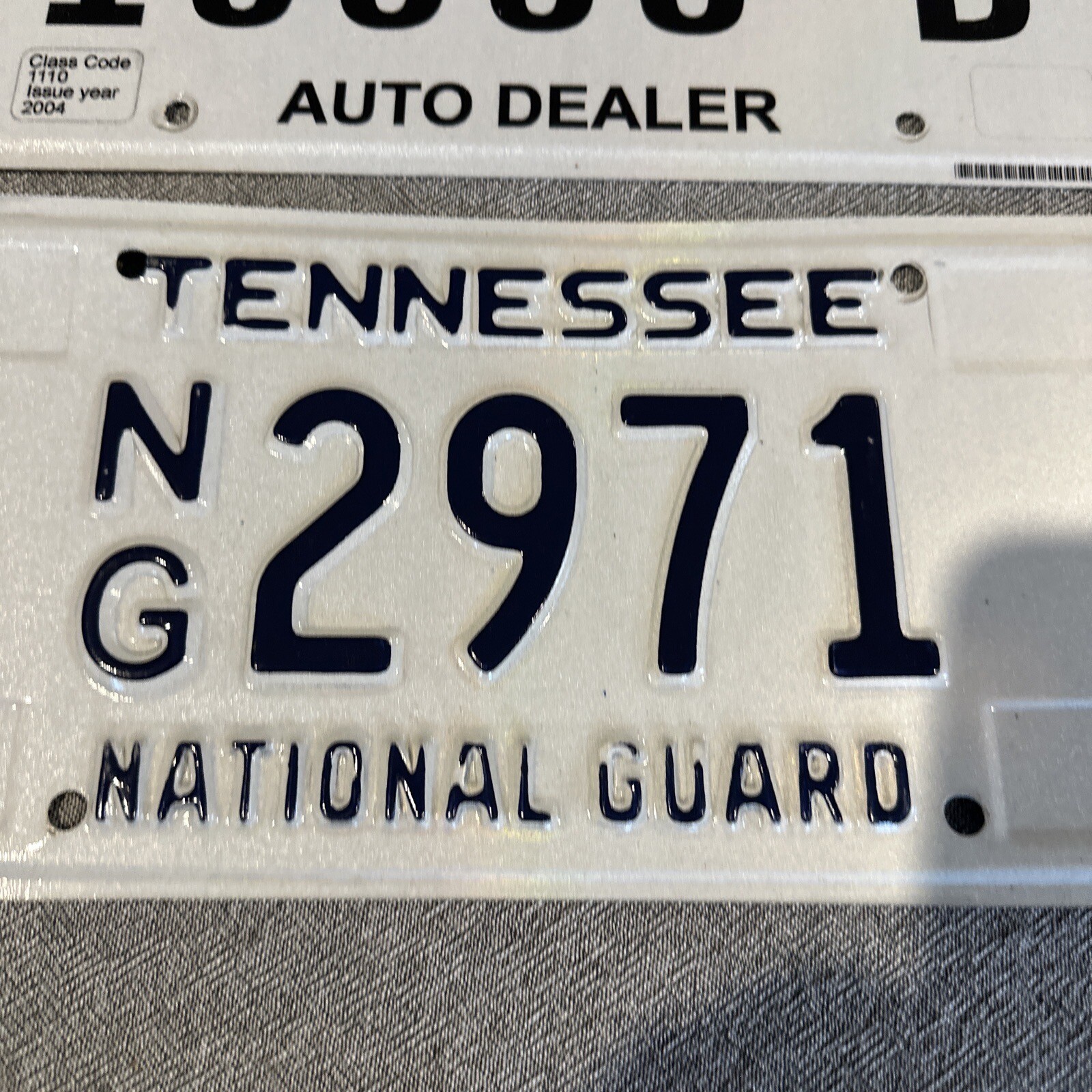 4 x Tennessee Licence Plates, Number Plates School Auto Dealer National