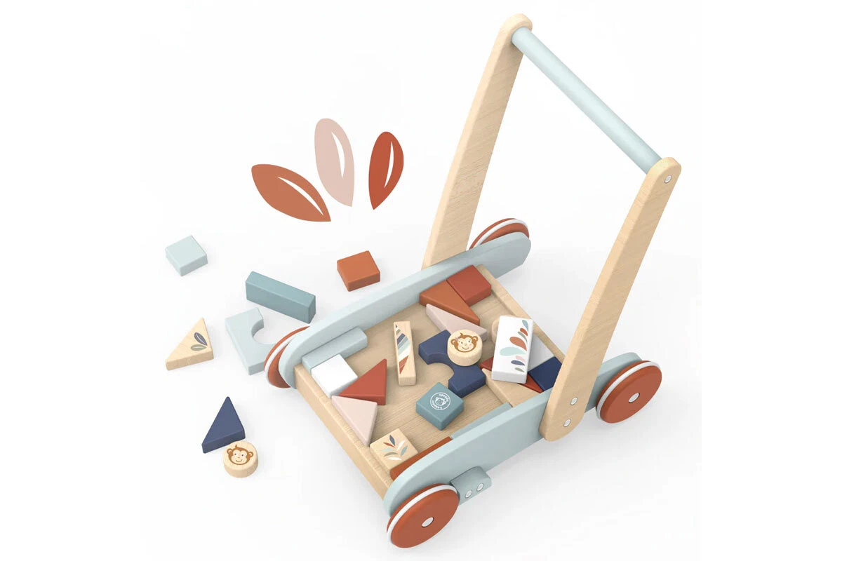 Speedy Monkey Walker with Building Blocks