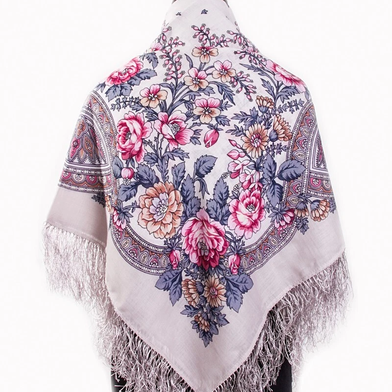 35" Kumushka Pavlovo Posad Shawl 1453-1 Кумушка Павловопосадский Платок - Image 4 of 4