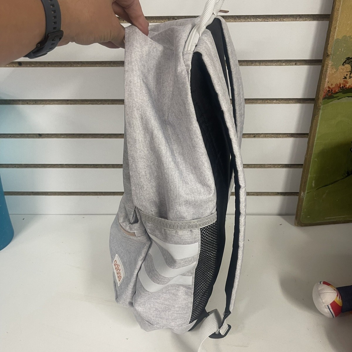 Adidas Unisex Classic 3S III Laptop Backpack Storage White 