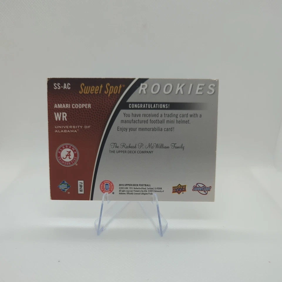 Cascos Upper Deck Sweet Spot 2015 Amari Cooper (15) #SS-AC Rookie RC Foto 2 de 4