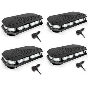 4pcs 14.5“ Roof Top Emergency Strobe Light 102LED Magnetic Warning Caution Light