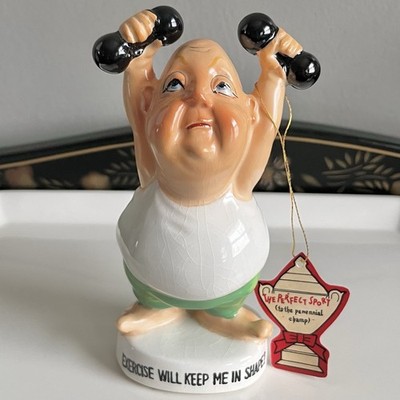   1950 s Japan Shafford Perfect Sports Humorous Novelty Figurine Rare