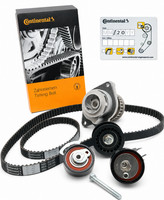 Conti Zahnriemen + Rollensatz + Wasserpumpe VW Caddy Golf 4 Golf 5 Polo 1.4 16V