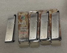 4x WE 1911 M.E.U. Green Gas Airsoft Pistol Magazine (16rds) - Silver