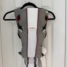 Baby Bjorn Air Mesh Baby Infant Carrier Front  Rear 8-25 Lbs White Gray Red