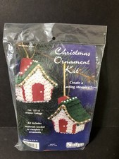 Vintage Sulyn Country Cottage Sequin  Beaded Ornament Kit 221-A Sealed NIP