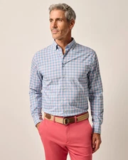 johnnie-O Performance Button Down Shirt - Dane Majorca Size L