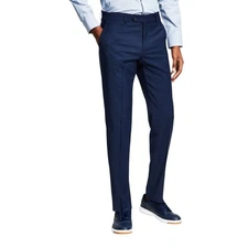 Tommy Hilfiger Mens Modern fit Dress Pants 38 / 30 Navy Blue Solid Stretch