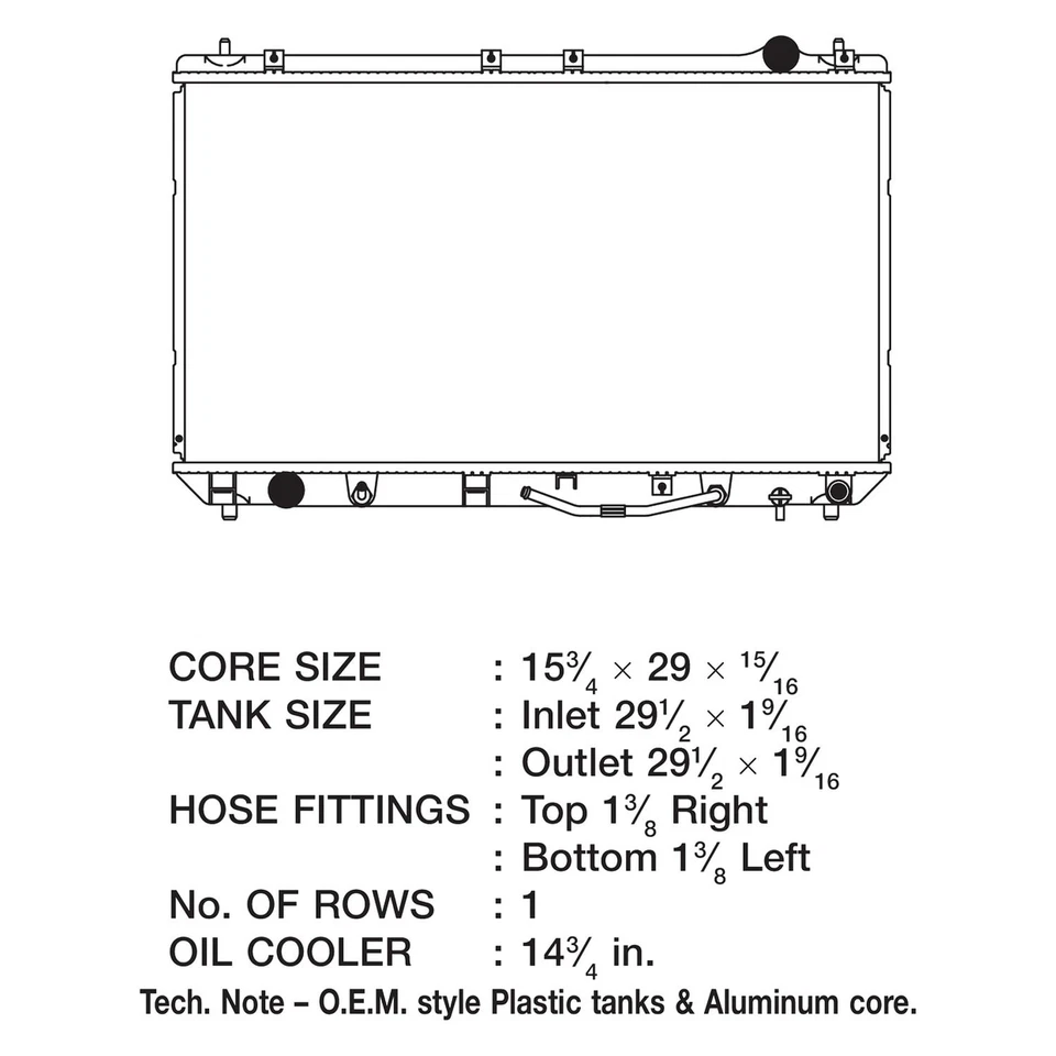 For Toyota Camry 1997-2001 CSF 2622 Engine Coolant Radiator Foto 2 de 2