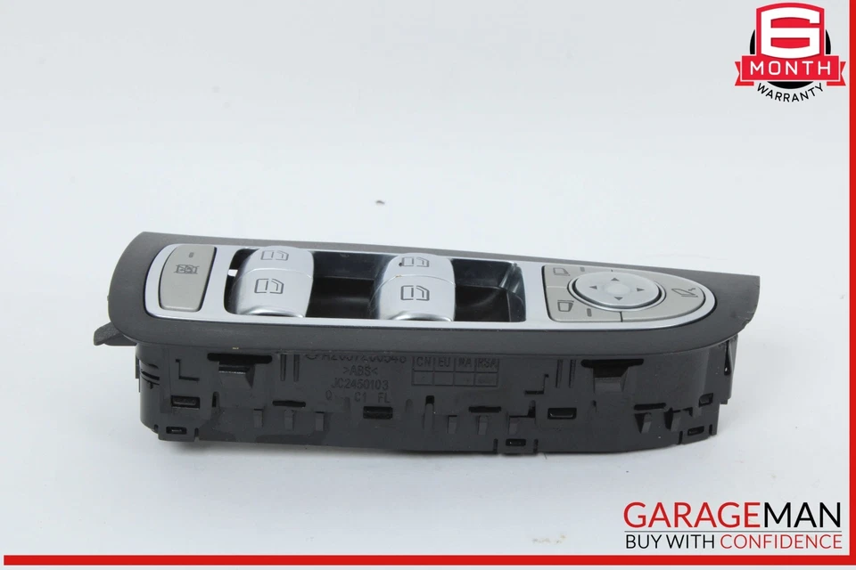 Interruptor de control de ventana de puerta delantera izquierda 15-20 Mercedes W205 C300 GLC43 OEM Foto 2 de 4