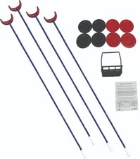 Allen Shuffleboard USA Shuffleboard Set with Recreation Discs, Fiberglass Cues,