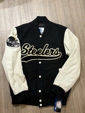 Pittsburgh Steelers Starter Letterman Varsity Jacket Mens Medium NFL 450 NWT