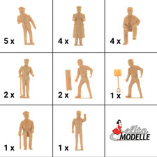 Lockführer LGB Figuren Set, unbemalt, Spur G...