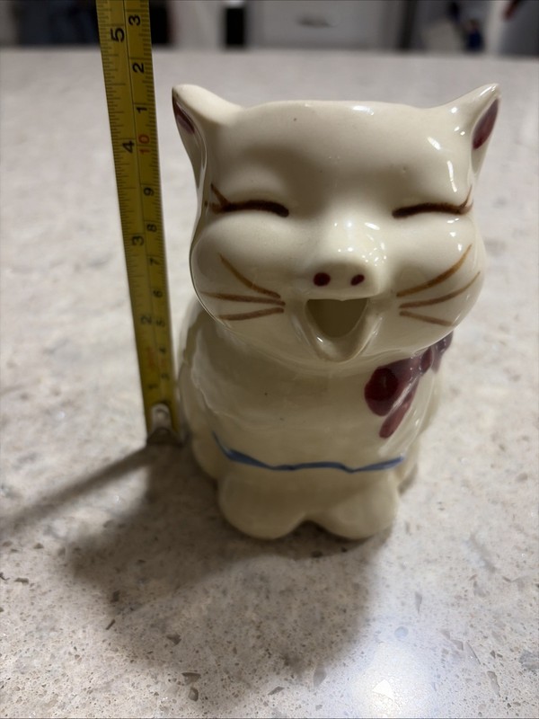 Vintage 1950's Shawnee Pottery "Puss'n Boots Ceramic Cat Pitcher Creamer