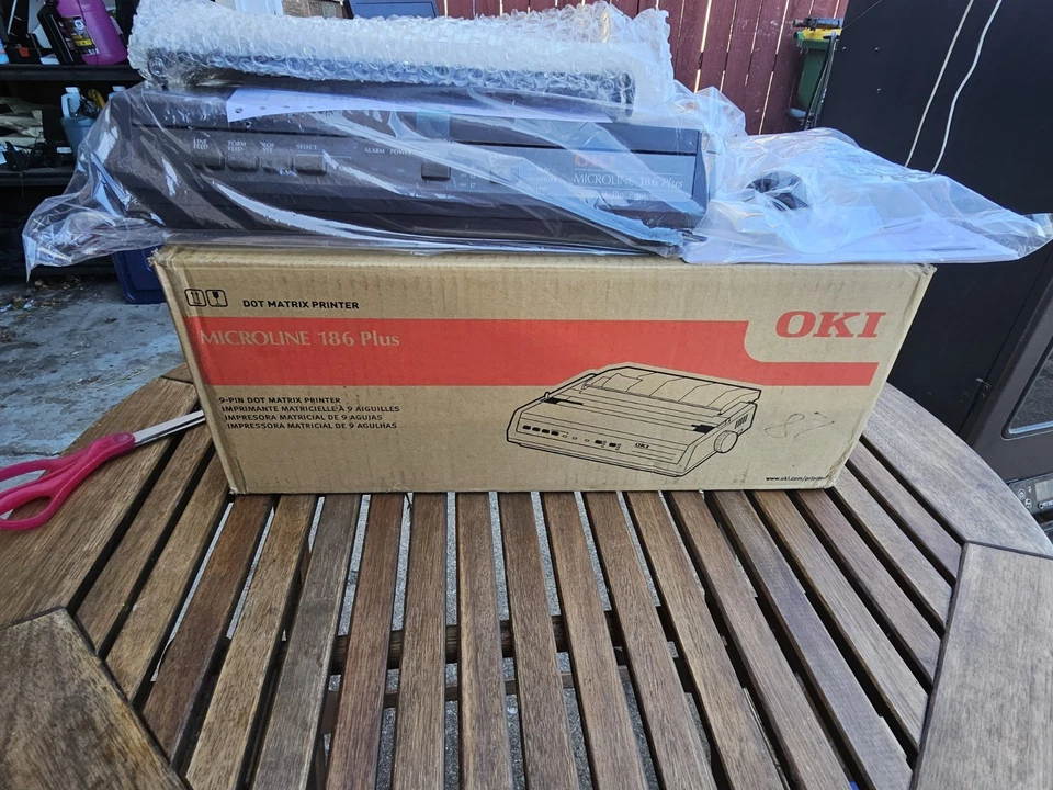 Okidata Microline 186 Plus Serial/Parallel/Usb Dot Matrix Printer - Image 2 of 4