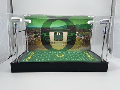 Oregon Ducks Custom 2 Mini Helmet Display Case W/ LED Lights
