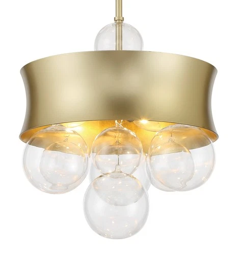 Minka Lavery 5195 Verdi Square 3 Light 14"W Convertible Pendant / - Soft Gold / - Picture 10 of 10