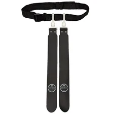 Flag Football Belt - 2 Flags - Single (Black)