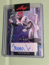 2022 LEAF FLASH AUTOGRAPHS BATW1 TRAVON WALKER PURPLE METALIZED SPARKLES /20