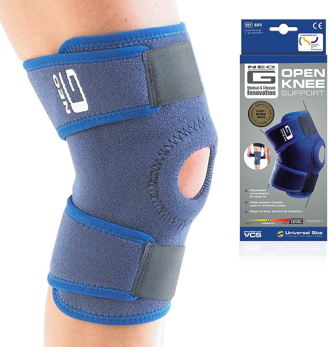Neo G Open Patella Knee Support Brace Adjustable Joint Pain Relief for Arthritis