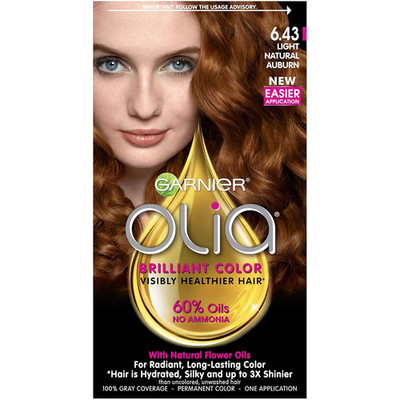 Olia Ammonia Free Permanent Hair Color, 100% Gray Coverage (Packaging May Vary),