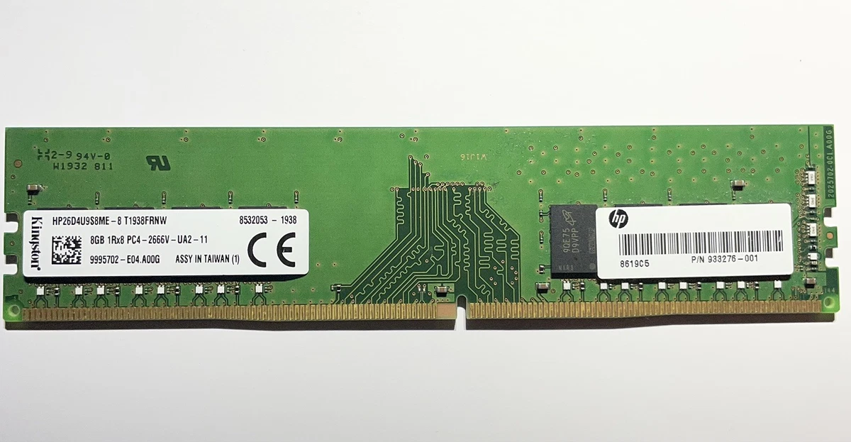 Kingston DDR4 SDRAM 8 GB Capacity per Module Memory (RAM) for sale