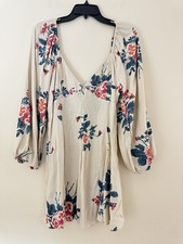 NWOT Free People Francesca Floral-Print Mini Dress Size M