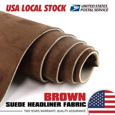 Brown Suede Headliner Fabric Material 80"x60" Car Interior Roof Liner Upholstery
