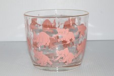 VINTAGE PINK ELEPHANTS ICE BUCKET ICE TUB