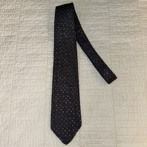 Fabri Via Condotti Roma Vintage Tie 1977 Navy Gold Perfect Condition