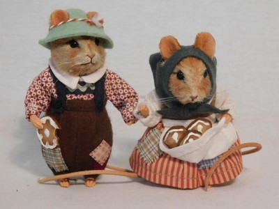 2015 R. JOHN WRIGHT FAIRY TALE MICE ''HANSEL & GRETEL'' #095 of 150  MIB