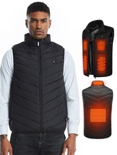 Electric Heating Vest Heated Down Jacket Men USB Heated Body Warmer Clothing