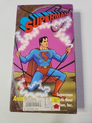 Brand New Sealed Cartoons Superman Animated VHS Tape