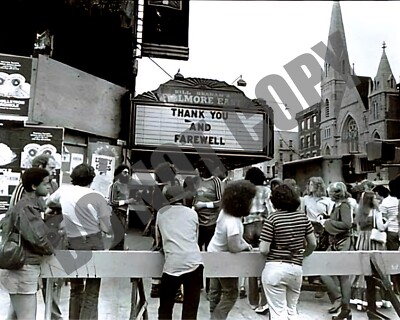 1971 Fillmore East Closing On Marque In Manhattan New York City 8x10 Photo