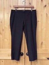 EILEEN FISHER Organic Cotton Ankle Zip Side Zip Pants, Black M
