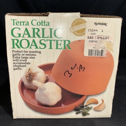 Vintage 1992 Progressive Terra Cotta Garlic Roaster - Picture 2 of 24