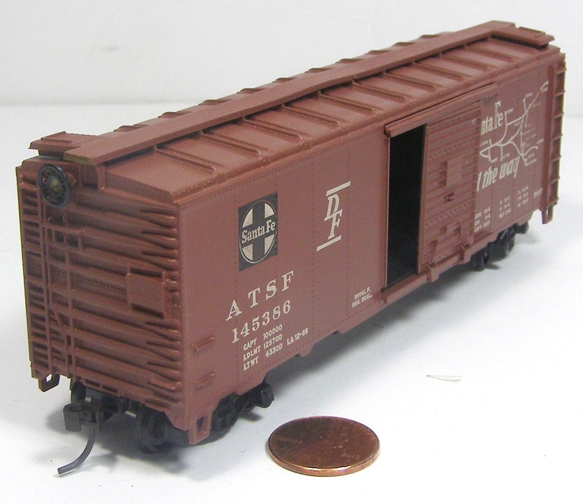 Athearn HO Scale Model Train Car ATSF 145386 Santa Fe All the Way DF ZGH |  eBay