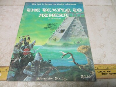 VTG Dimension Six Temple to Athena Adventure Module D&D 1981 AD&D 1003 RPG