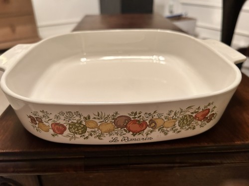 NEW!! VTG Corning Ware SET 4 Pieces Spice Of Life 10x10”+3 Casseroles USA 70s - 第 1/9 張圖片